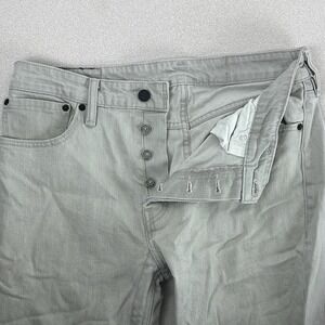 Levi's 511 Jeans Mens 34x32 Slim Fit Grey Button Fly Y2K Denim